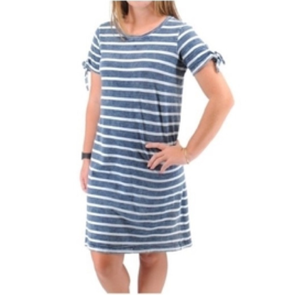 Jane and Delancey Blue and White Striped Midi Dress / XS / Excellent condition
